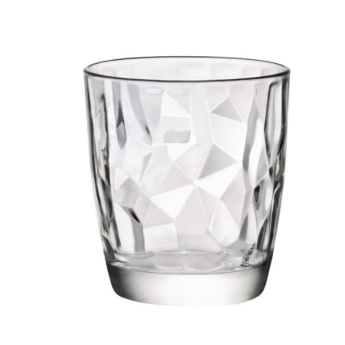 Bicchiere Diamond Bormioli cl 30 Set 3 Bicchieri Vetro Colorato e  Trasparente