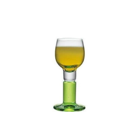 Bicchiere Limoncino Bormioli 6 cl Set 6 Calice Liquore Vetro Verde