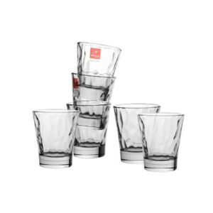 Bicchiere Diamond Liquore Bormioli cl 8 Set 3 Bicchieri Vetro Trasparente