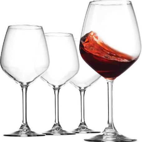 Calice Vino Rosso 53cl Bormioli Set 6 Bicchieri Vetro Trasparente Degustazione