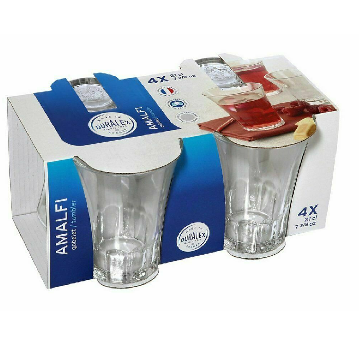 Bicchiere Amalfi Bormioli Set 4 Bicchiere Vetro Infrangibile Duralex Varie  Misure - Casalinghi Esposito