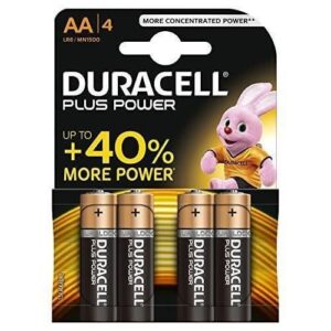 Batteria Stilo Plus Power 1.5V AA Duracell Set 4 Batterie Pila Alcalina