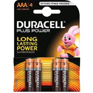 Batteria Mini Stilo Plus Power 1.5V Duracell Set 4 Batterie Pila Alcaline