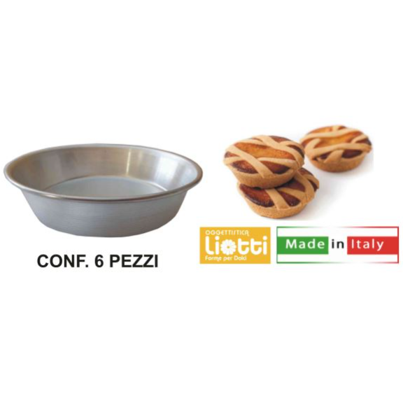 STAMPO MINI CROSTATINA TARTELLETTA 12 CF. 6 FEST.- Casalinghi Shop