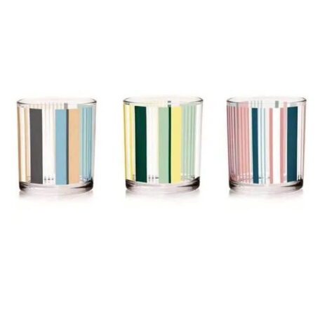 Bicchiere Linda Textile Cerve cl 22 Vetro Colorato Acqua Tavola