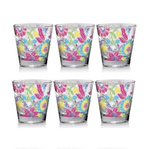 Bicchiere Nadia Cerve Paraiso cl 25 Vetro Acqua tavola colorato bibita