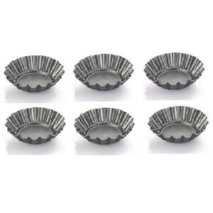 Formina Tonda Riccia Larga Vespa 7,5cm Set 6 Stampo Alluminio Antiaderente forma