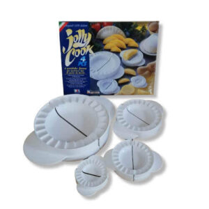 4 Stampi Ravioli Jolly Cook Stampini Panzerotti Forma Mezzaluna Plastica sofficini