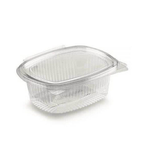 Contenitore Ovale Contital 500cc Plastica con Coperchio Set 100 Vaschetta Monouso usa e getta