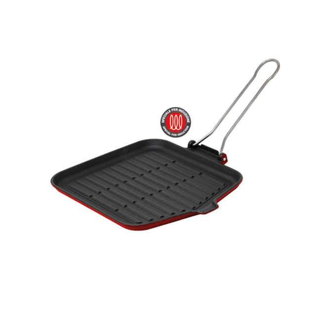 Bistecchiera Quadrata Ghisa Induction Dietella Ilsa 24x24cm Piastra Induzione Carne Pesce Verdure Bistecchiera Quadrata Ghisa Induction Dietella Ilsa 24x24cm Piastra Induzione Carne Pesce Verdure