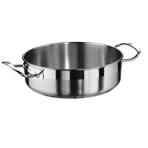 Tegame Professional Pintinox Acciaio Inox 1810 Induzione Casseruola Bassa 2 Manici Tegame Professional Pintinox Acciaio Inox 1810 Induzione Casseruola Bassa 2 Manici