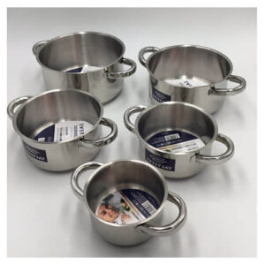 Casseruola Acciaio Inox EveryDay Blumenthal Bavaria Pentola 2 Manici Induzione pesante gas elettrico vetroceramica