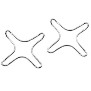 Set 2 Riduttore Fornelli Pedrini Acciaio Inox Adattatore Cucina a Gas per Caffettiere pentolino