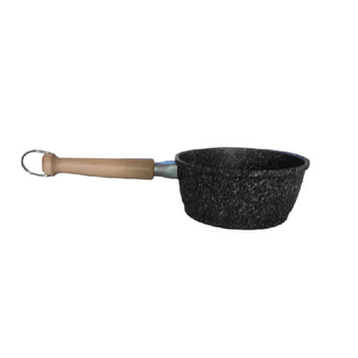 Pentolino Alluminio Pressofuso Casseruola 1 Manico Smontabile Legno Tegamino antiaderente Pentolino Alluminio Pressofuso Casseruola 1 Manico Smontabile Legno Tegamino antiaderente