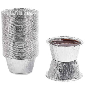 Set 100 Pirottini Alluminio 8cm Contital Stampo Alluminio Formina Monouso Dolci Muffin pasticcini