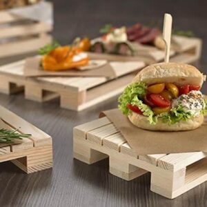 Tagliere Mini Pallet Meeting Legno Vassoio Aperitivo Varie Misure piatto portata stuzzichini bar