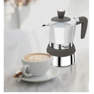 Caffettiera MyMoka Pedrini Alluminio Induzione gas elettrico 2-3-6 Tazze Macchinetta Caffè Moka espresso
