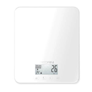 Bilancia Digitale da Cucina Pedrini Vetro Portata 5 Kg divisione 1 g alimenti