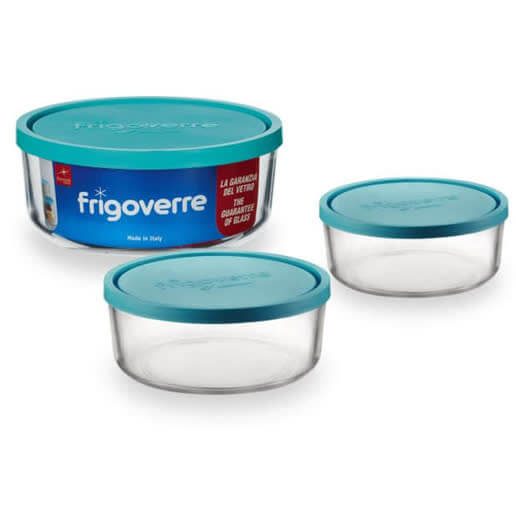 Contenitore Tondo Frigoverre Bormioli Ciotola con Coperchio Azzurro Varie Misure Frigorifero freezer Contenitore Tondo Frigoverre Bormioli Ciotola con Coperchio Azzurro Varie Misure Frigorifero freezer