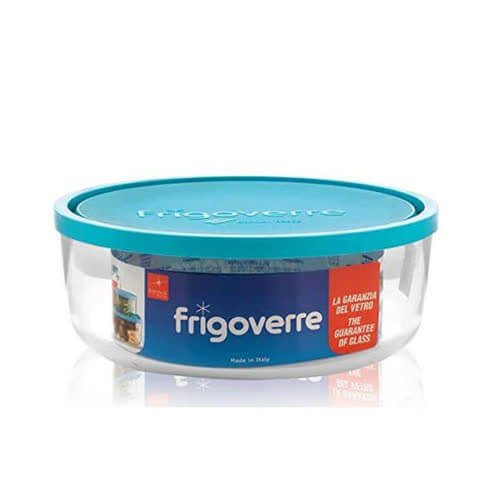 Contenitore Tondo Frigoverre Bormioli Ciotola con Coperchio Azzurro Varie Misure Frigorifero freezer Contenitore Tondo Frigoverre Bormioli Ciotola con Coperchio Azzurro Varie Misure Frigorifero freezer