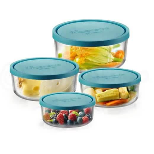 Contenitore Tondo Frigoverre Bormioli Ciotola con Coperchio Azzurro Varie Misure Frigorifero freezer Contenitore Tondo Frigoverre Bormioli Ciotola con Coperchio Azzurro Varie Misure Frigorifero freezer
