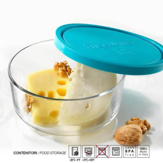 Contenitore Tondo Frigoverre Bormioli Ciotola con Coperchio Azzurro Varie Misure Frigorifero freezer Contenitore Tondo Frigoverre Bormioli Ciotola con Coperchio Azzurro Varie Misure Frigorifero freezer