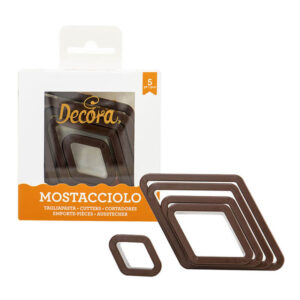 Stampo Rombo Mostacciolo Decora Set 5 Tagliapasta Taglia Mostaccioli Tagliabiscotti forma biscotti natalizio
