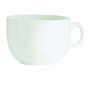 Tazzone Jumbo Bianco Luminarc Tazza Latte Colazione Vetro Opale