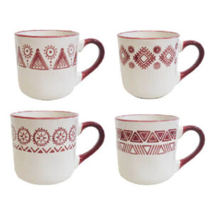 Tazzone Oslo Bordeaux Borella Tazza Latte Tisana Colazione Ceramica colorato