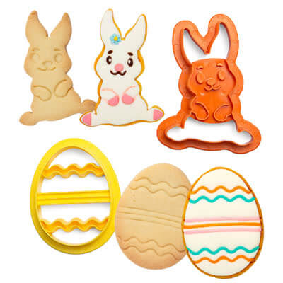 Tagliabiscotti Coniglio Uovo Decora Taglia Biscotti Stampo Dolci stampi pasta forma