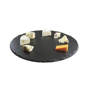 Piano Ardesia Naturale Tondo Ilsa cm 26-33 Piatto Rotondo Portata Vassoio Torta