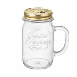 Barattolo con Manico 4 Stagioni Bormioli Vaso Vetro con Tappo Ermetico Varie Misure bar cocktail