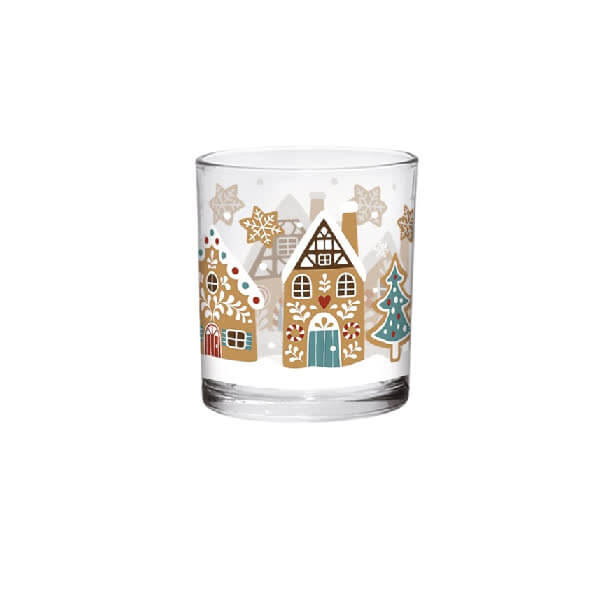 Bicchiere Linda Cottage Cerve cl 22 Set 6 Bicchieri Vetro Colorato Acqua bibita tavola
