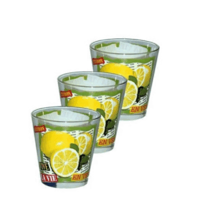 Bicchiere Nadia Cerve Vivelavie Limoni set 6 bicchieri tavola