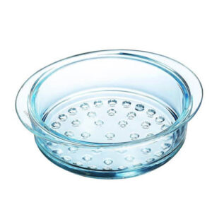 Cestello Vaporiera Pyrex Vetro Borosilicato Cesta Cottura a Vapore Varie Misure modulare sovrapponibile