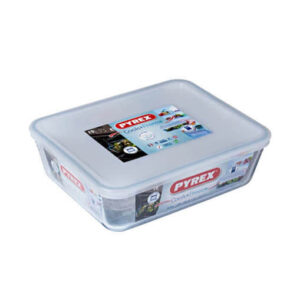 Teglia Contenitore Rettangolare Pyrex Con Coperchio Vetro Borosilicato Varie Misure forno freezer microonde frigorifero
