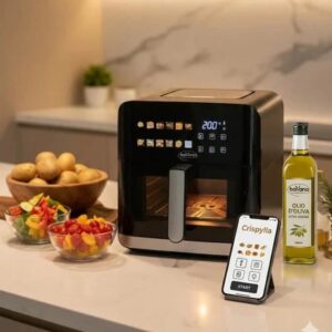 Friggitrice ad Aria Crispylla Bavaria 10 Litri Wifi Forno Elettrico Display LCD touch screen