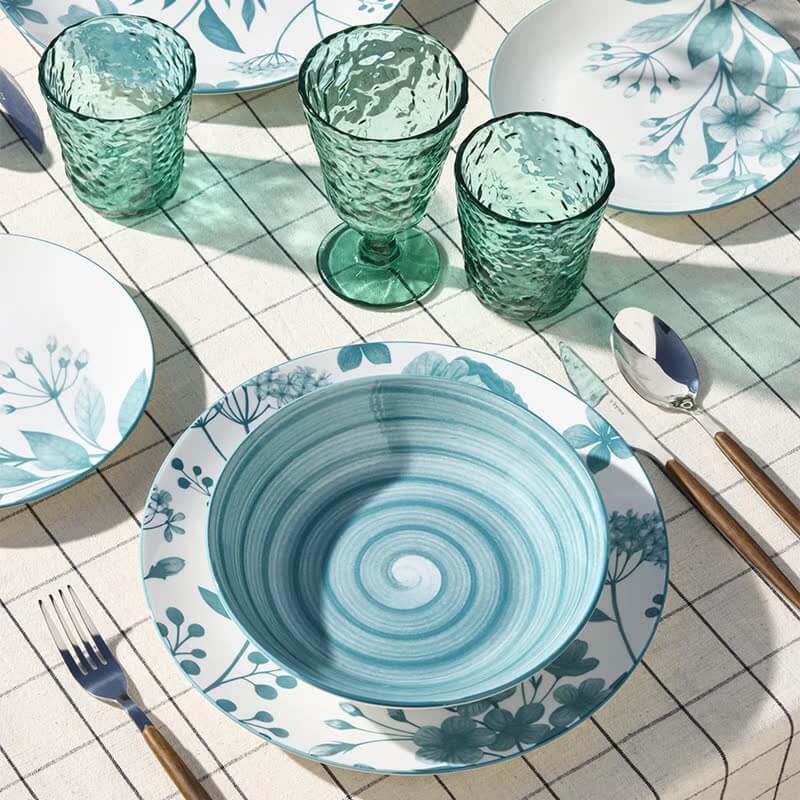 Servizio Piatti Tognana Madison Coralie Teal Piatto Porcellana Tavola 18 Pezzi Piano Fondo Frutta colorato Servizio Piatti Tognana Madison Coralie Teal Piatto Porcellana Tavola 18 Pezzi Piano Fondo Frutta colorato