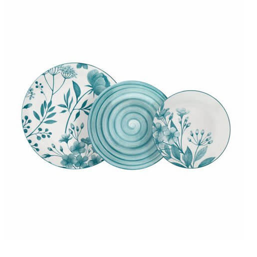 Servizio Piatti Tognana Madison Coralie Teal Piatto Porcellana Tavola 18 Pezzi Piano Fondo Frutta colorato Servizio Piatti Tognana Madison Coralie Teal Piatto Porcellana Tavola 18 Pezzi Piano Fondo Frutta colorato