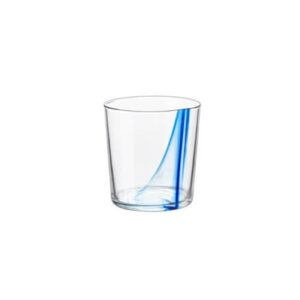 Bicchiere Blu Stria Bormioli Luigi Set 12 Bicchieri Vetro Trasparente Acqua Vino Cocktail tavola