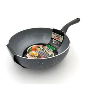 Padella Wok Perla Gnali Alluminio Antiaderente Rivestimento Ceramico Induzione Varie Misure