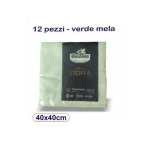 Tovaglioli Effetto Stoffa BioTess Set 12 Salvietta Carta 40x40 cm Colorata tavola ristorante pizzeria